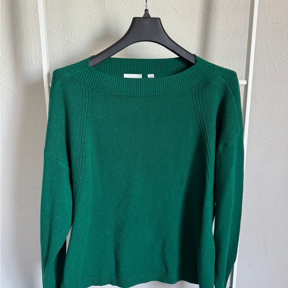 Cyrus Green Boat Neck Sweater